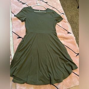 Olive green dress